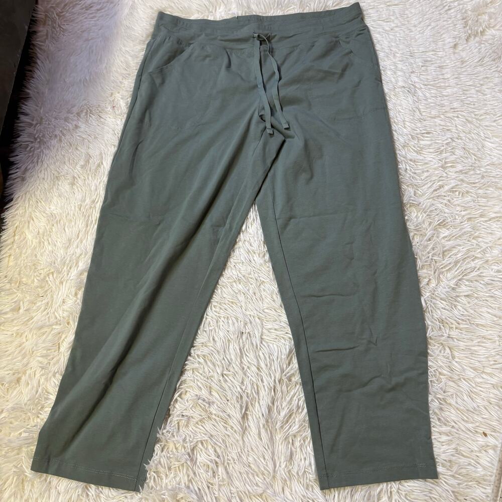 Athletic Works Womens Olive Green Active Slim Jogger Pants Stretch XL